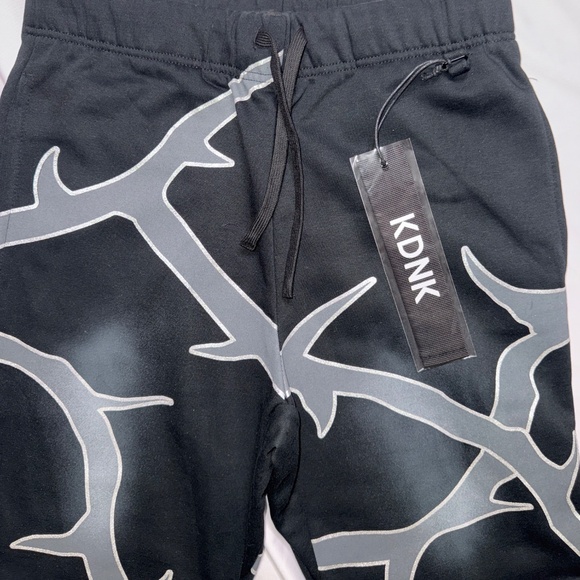 KDNK Sweatsuit Thorn Style Black/Charcoal Grey Men Size Small, Medium and Large - Picture 8 of 10